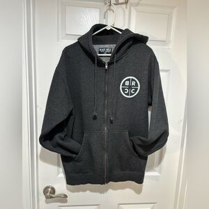 Black Rifle Coffee Company Charcoal Gray Full Zip Logo Hoodie